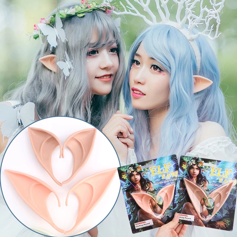 

Angel Elf Ears Halloween Costume Masquerade Party Latex Soft Pointed 12cm Prosthetic False Ears Fake Pig Nose Cosplay Accessories GC1205S1