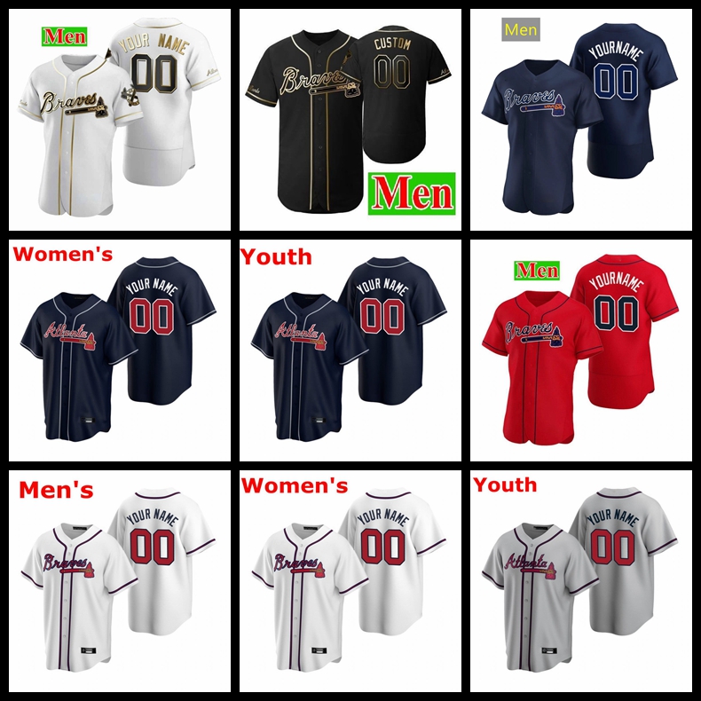 

Custom Atlanta''Braves Baseball Jersey 13 Ronald Acuna Jr. Jersey 7 Dansby Swanson 5 Freddie Freeman 20 Ozuna 1 Albies 40 Soroka men 0704, Nik logo