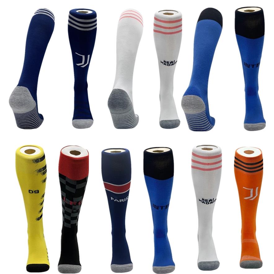 

Adult Kids Professional Sports Football Socks Long Europe Soccer Club Sock Breathable Knee High Elastics Long Stocking Socks254S