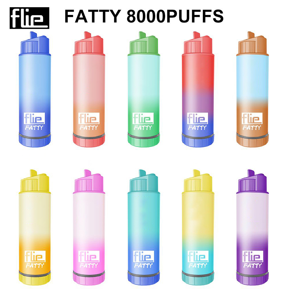 

Authentic Flie Fatty Disposable E cigarettes 8000 Puffs Vape Pen 18ml Pre-filled Mesh Coil Pods 850mAh Rechargeable Battery Vaporizers max xxl legend