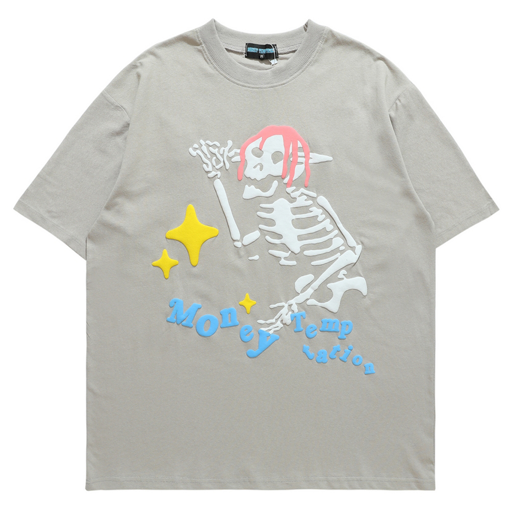 

Summer Oversize T Shirts Washed Vintage Print Tshirt Hip Hop 2022 Casual T-Shirt