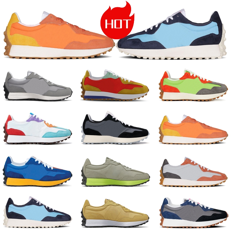 Mens Womens Running Shoes 327 Paisley Pack niko and Foot locker Black white Staud Pastel Denim Navy Rain Cloud Violet Leaf trainers Sneakers for