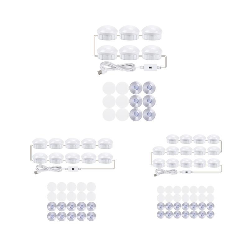 

Compact Mirrors Hand Dimmable Light Bulb Cosmetic Wall Lamp LED Makeup Mirror Vanity For Make Up LightsCompact