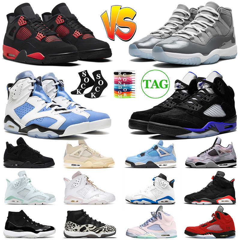 

Mens Basketball Shoes 4s Red Thunder 11s Cool Grey 6s UNC 5s University Racer Blue Easter Sail Black Cat Women Men Trainers Fashion Sports, 4s motorsports