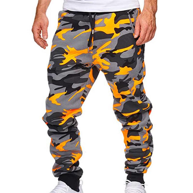 

Men's Pants Camouflage Men Long Jogger Cargo Military Sports Clothing Outdoor Casual Male Pantalones De Hombre, Black