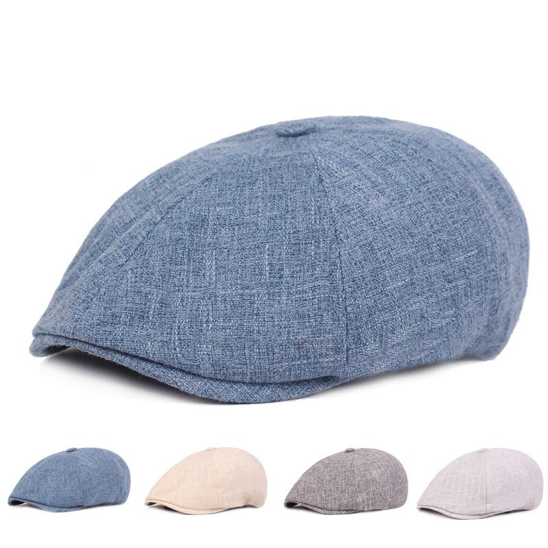 

Berets Korean Style Octagonal Hats Sboy Cap Men Herringbone Flat Caps Women British Painters Hat Spring Autumn CapBerets, Dark grey