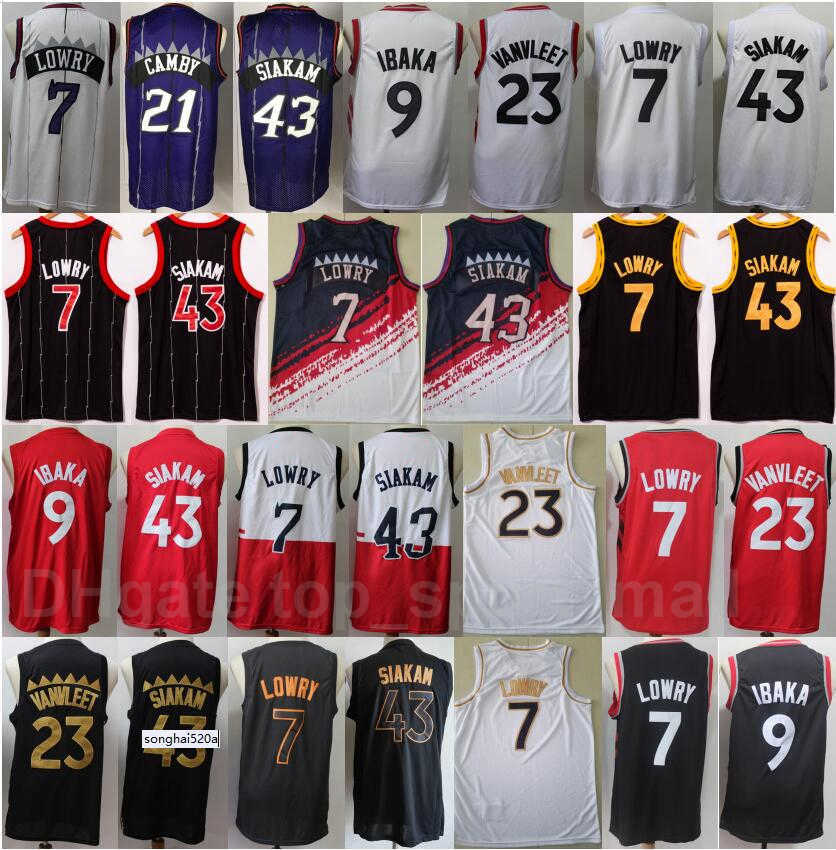 

Edition Earned City Basketball Serge Ibaka Jersey Kyle Lowry Pascal Siakam Fred VanVleet Marcus Camby Red Black Whit''nba''jerseys