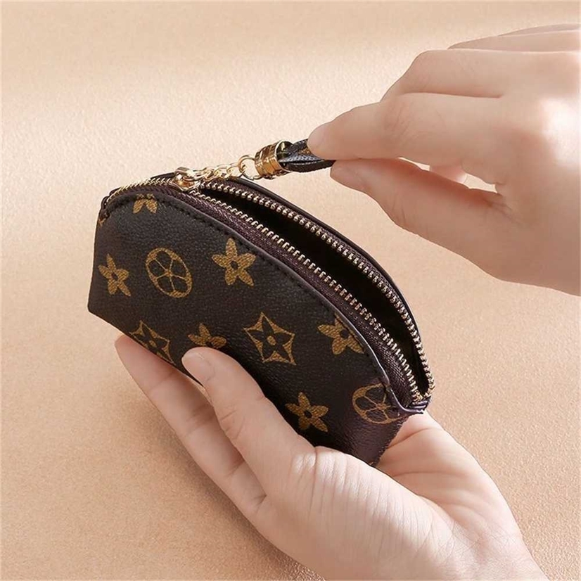 

2022 Designers Key Pouch Designer Kids Men Women Brown Flower Plaid Coin Purse Key Chains Ring Credit Card Holder Luxury Mini Wallet Shoulder Bag T833VE1, Mix design or list