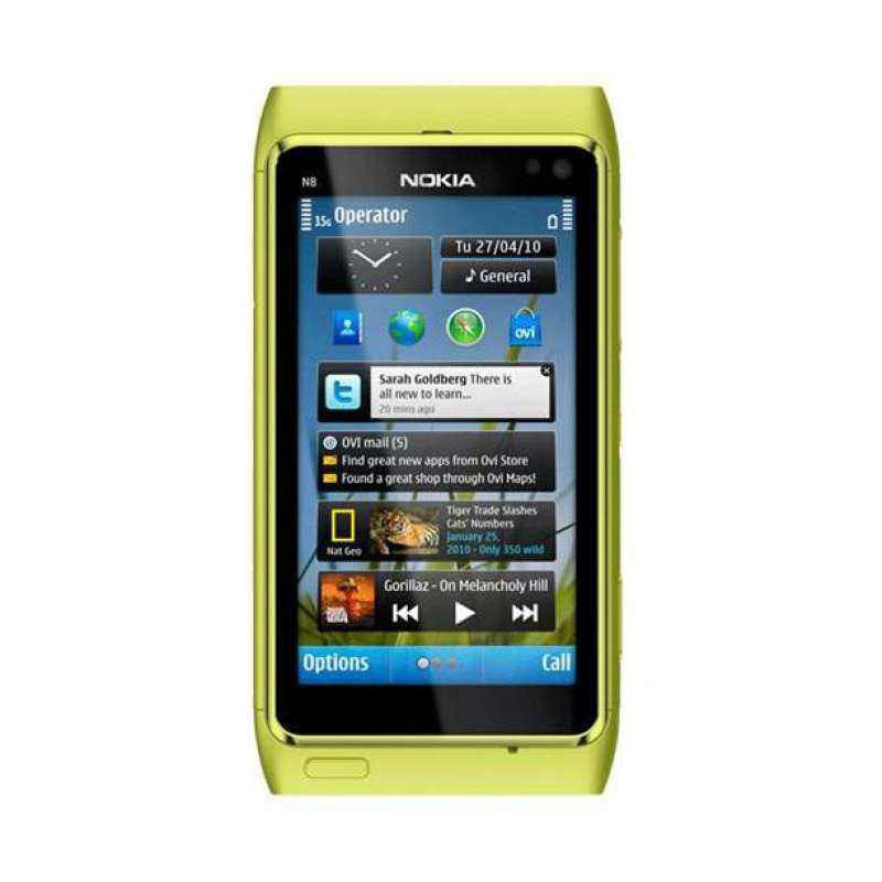 Telefoni cellulari rinnovati originali Nokia N8 3G System Symbian System WiFi da 3,5 pollici Schema doppia fotocamera USB Porta Smartphone Aurione