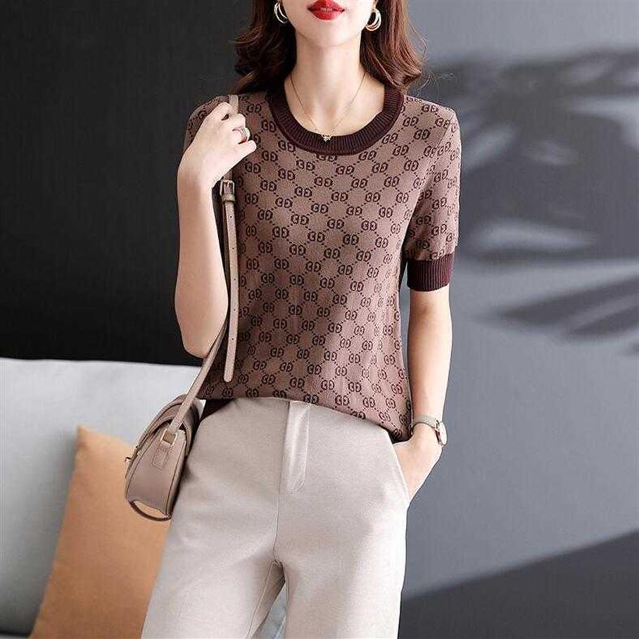 T-shirts de nouveau designer T-shirt femme t-shirt féminin pour femmes tshirts tricot d'été
