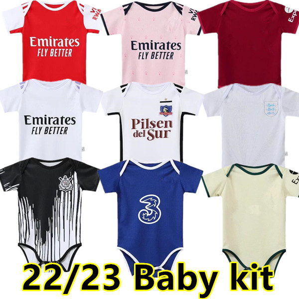 

22 23 Baby kit soccer jersey 2022 2023 kids suit 6 to 18 months boys child sets home away football shirt Uniform top quality