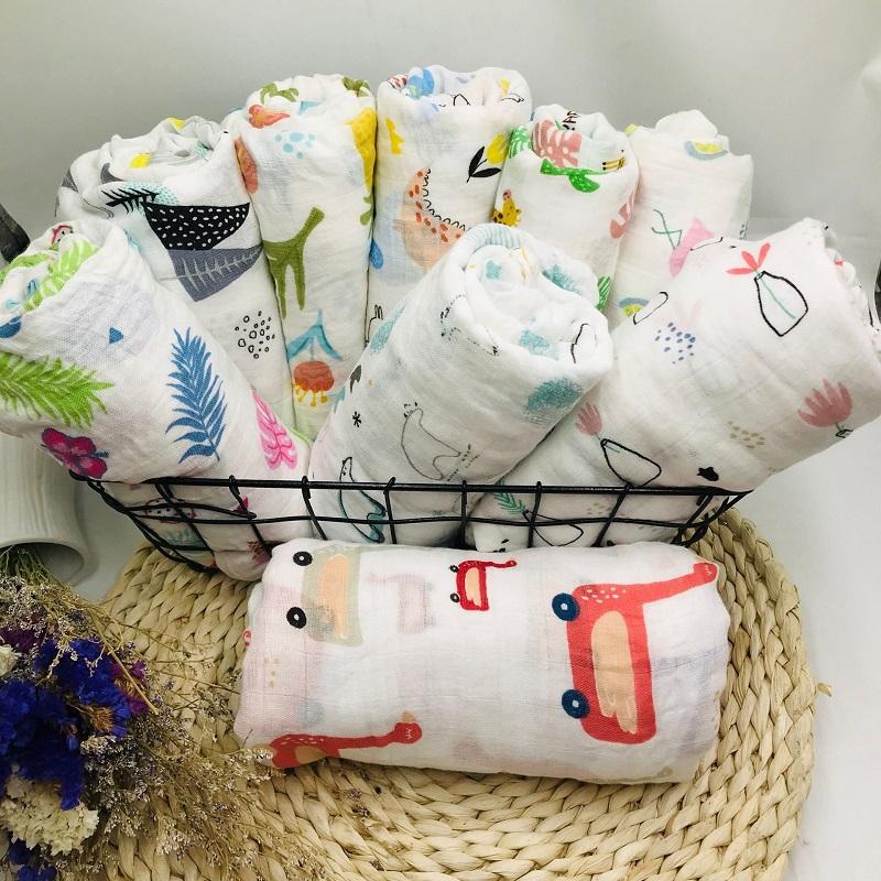 

Blankets & Swaddling 70% Bamboo Fiber 30% Cotton Muslin Baby Blanket Swaddle Wrap For Born Better Very Soft Babies Bedding Bath TowelBlanket