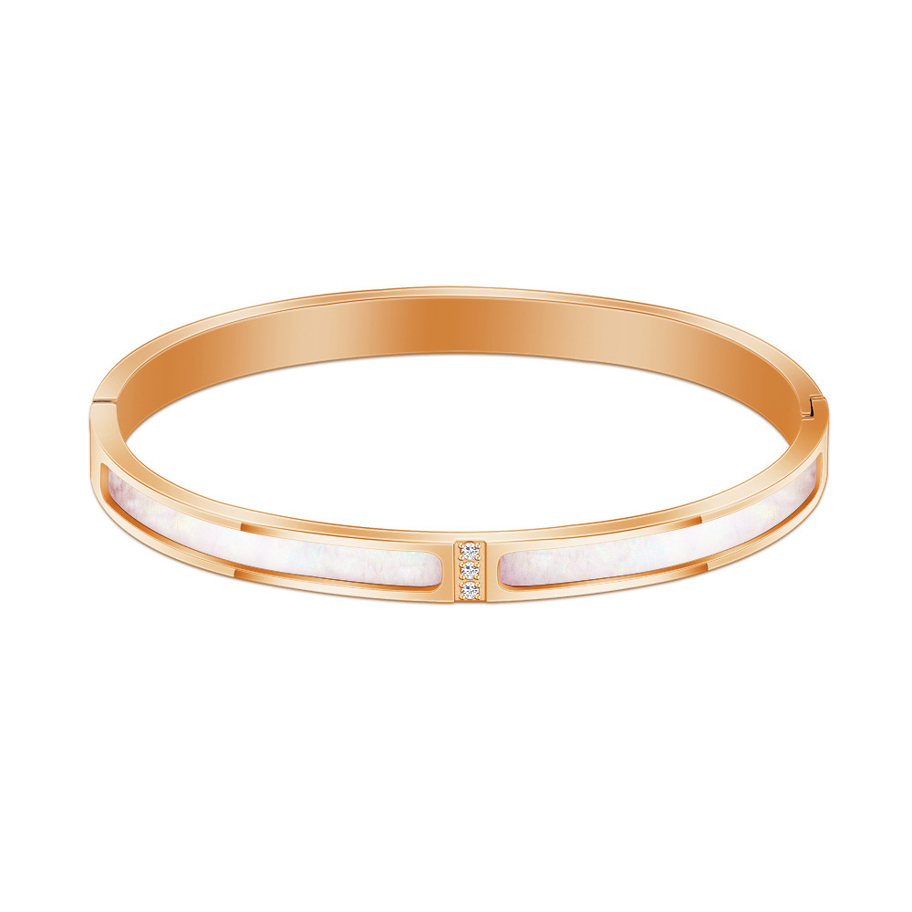 

Fashion Simple Stainless Steel Rose Gold Bracelet Bracelet