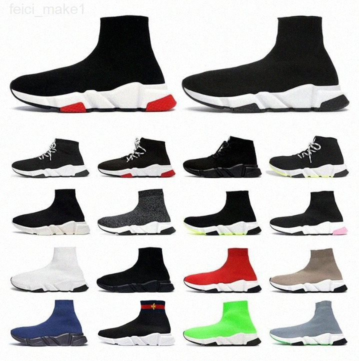 

Fashion designer sock sports speed runner 1.0 lace-up shoes casual luxury women men runners sneakers socks boots platform Stretch Knit, 11