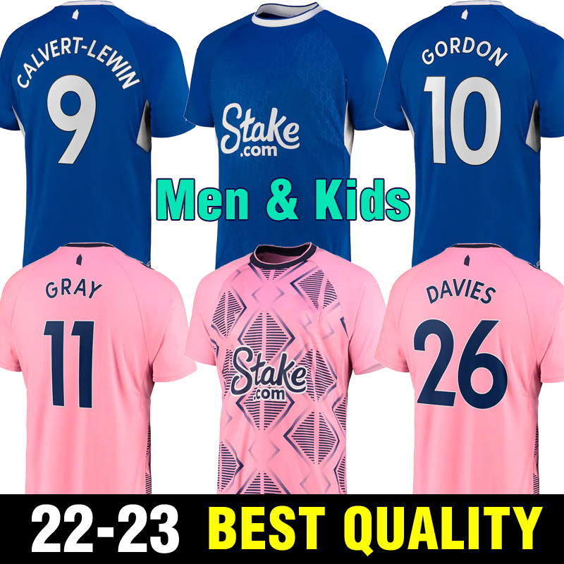 

2022 2023 GORDON DELE soccer Jersey men kids CALVERT-LEWIN TARKOWSKI football shirt 22 23 ALLAN DOUCOURE DAVIES camiseta DELPH Andre Gome