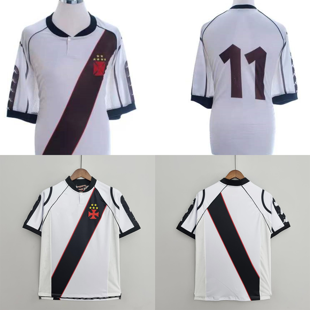 

98 99 Retro Vasco Da Gama White away soccer jerseys ROMARIO DEDE LUIZAO shirt classic football Jersey, 98 white