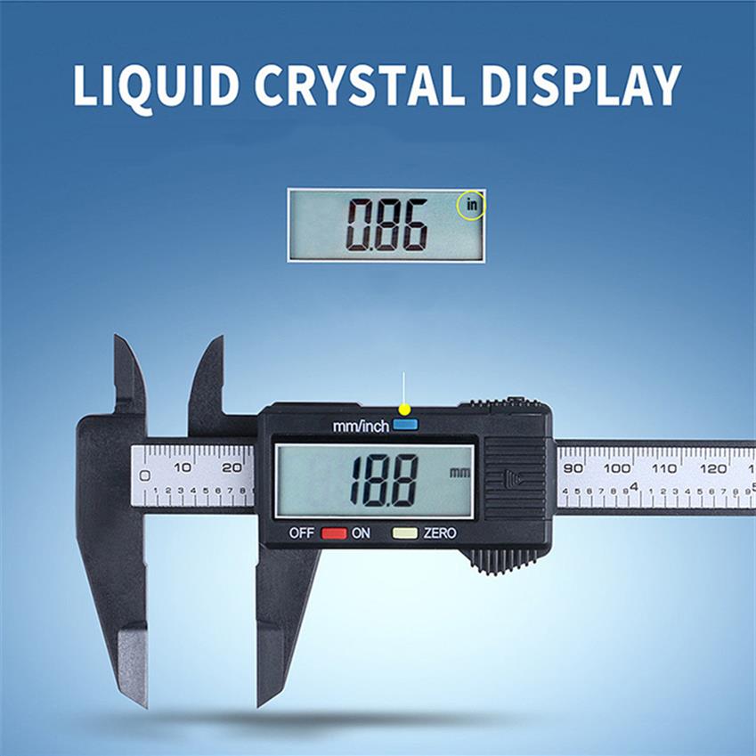 

Epacket Digital Caliper 6 Inch Electronic Vernier Caliper 100mm Calimeter Micrometer Ruler Measuring Tool 150mm 0.1mm333B