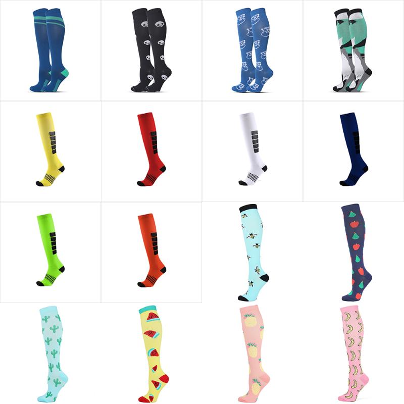 

Men's Socks Compression Stocking Fit For Edema Diabetes Varicose Veins Outdoor Men Women Running Hiking Sports, Black