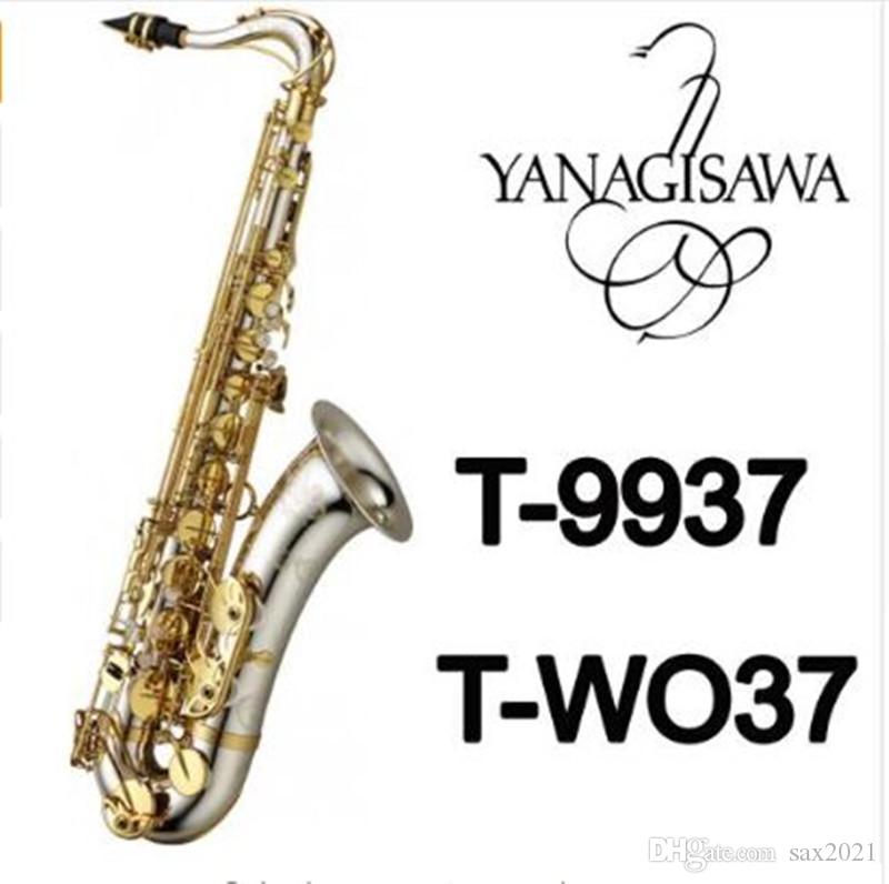 

New Arrival Japan YANAGISAWA T-9937 Bb Tenor Saxophone Nickel Silver Plated Tube Gold Key Sax Musical Instruments With Case Mouthpiece