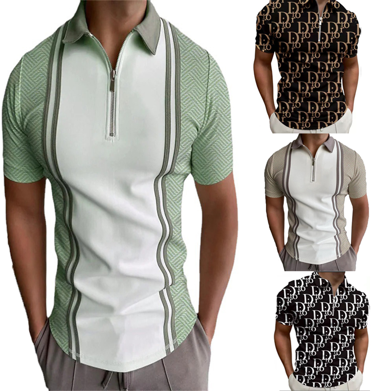 Summer T Shirt High Quality Men Polos Designer T-shirts Loose Tees Tops Men Casual Luxury Clothing Streetwear Polo Tshirts 3XL