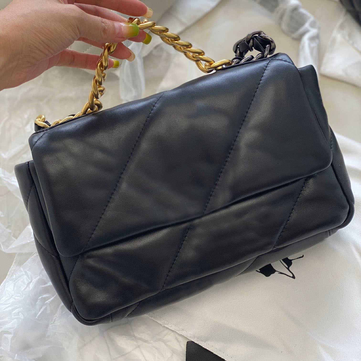 

Designer Bags 2022 Women's Trend Crossbody Bags Luxury Brand Fashion Shoulder Bag Chain Wallet Genuine Leather Tote Handbag, Black