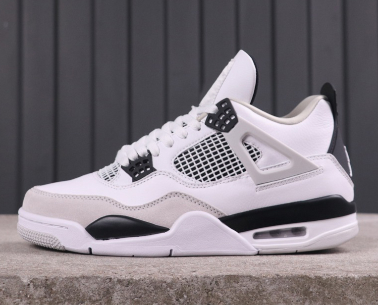 

top 4 Military Black Mens Basketball Shoes 4s White Black-Neutral Grey outdoor Sports Sneakers DH6927-111 With Original box size :us 7-13