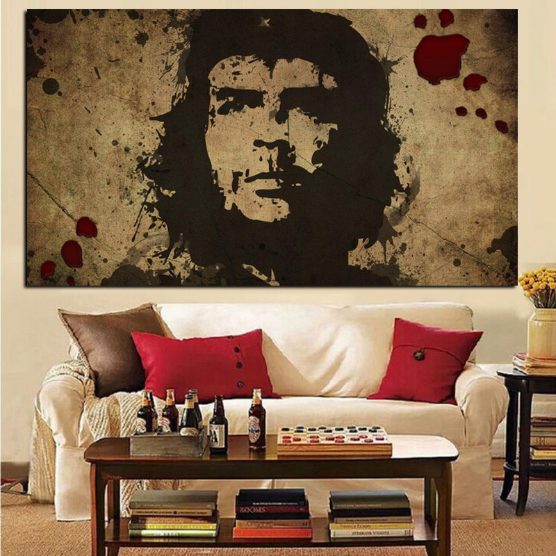 

HD Print Wall Art Canvas Character Retro Che Guevara Freedom Posters Wall picture for Living Room Nostalgic Old Bar Decorative