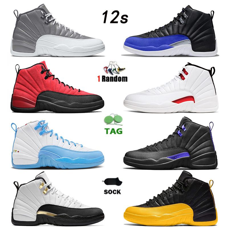 

Designer Jumpman 12s Stealth Playoff Sports Basketball Shoes 12 XII Low Easter Royal Blue Royalty Twist FIBA Concord Retros Mens Womens OG Sneakers Trainers, D40 gym red 40-47