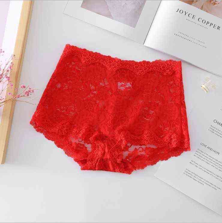

Women Lace Plus Size Black Lingerie Ladies Ultrathin Full Flowers Underpants Sexy Women Panties Underwear T220810, Color