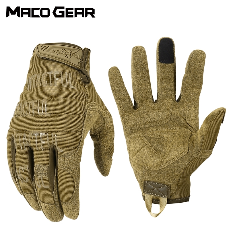 

Outdoor Tactical Gloves Military Training Army Sport Climbing Shooting Hunting Riding Cycling Full Finger Anti Skid Mittens 220813gx