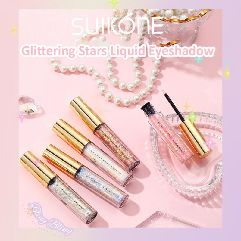 SUIKONE Glittering Stars Liquid Eye Shadow Diamond Shining Shiny Lying Silkworm Sequins Pearlescent Eyeshadow Pen Makeup TSLM1-image-760659095