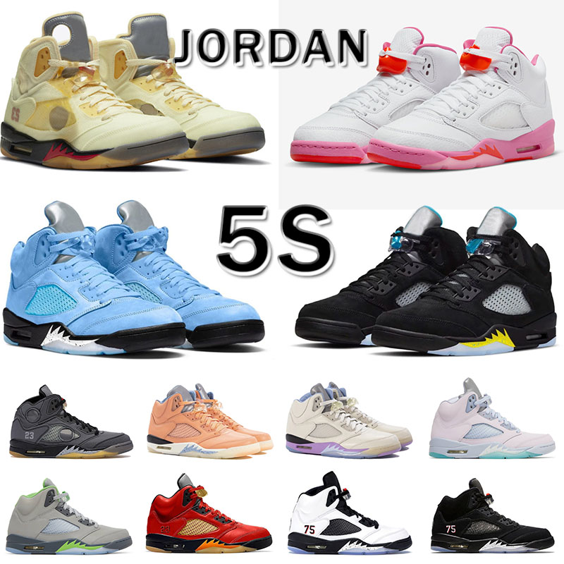 High Quality Jumpman 5 5s V Designer Basketball Shoes Mens We The Bests WNBA Pinksicle Safety Orange Florida Gators Green Bean Sports Sneakers Tr-image-779819124