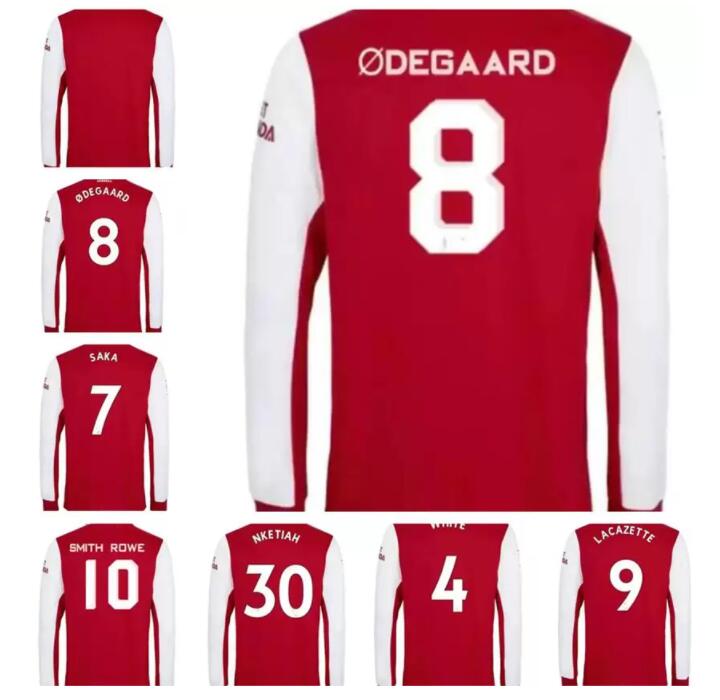 

Long sleeve 22/23 Arsen soccer jerseys gunners WHITE THOMAS PEPE SAKA TIERNEY WILLIAN SMITH HENRY ROWE jersey 2022 2023 socks full sets football shirt uniform