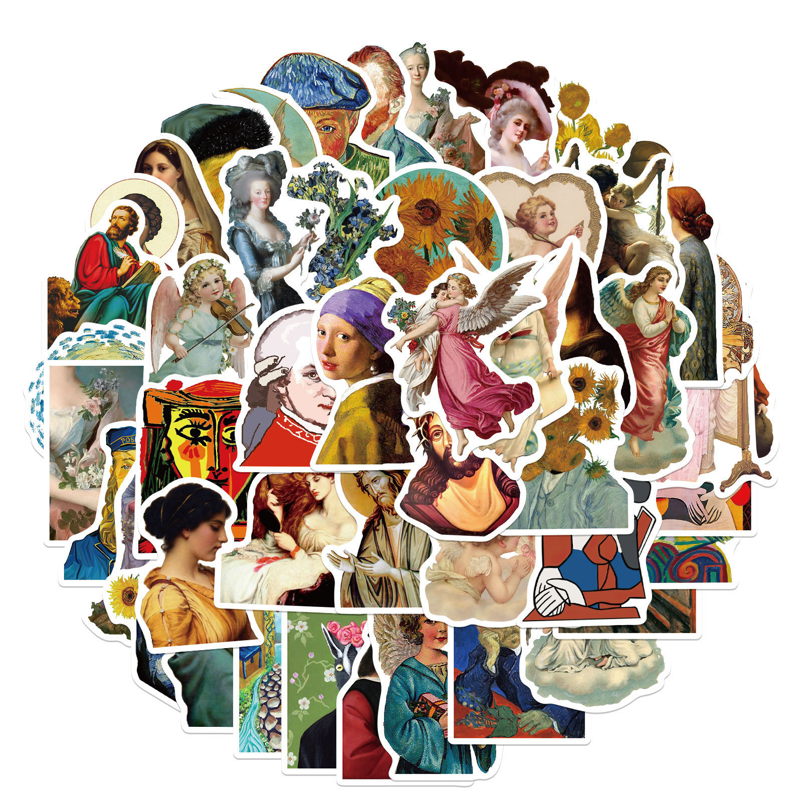 

New Sexy 50pcs Artist David Aesthetics Graffiti Sticker DIY Guitar Laptop Luggage Refrigerator Waterproof Kid Classic Toy Sticker Decal