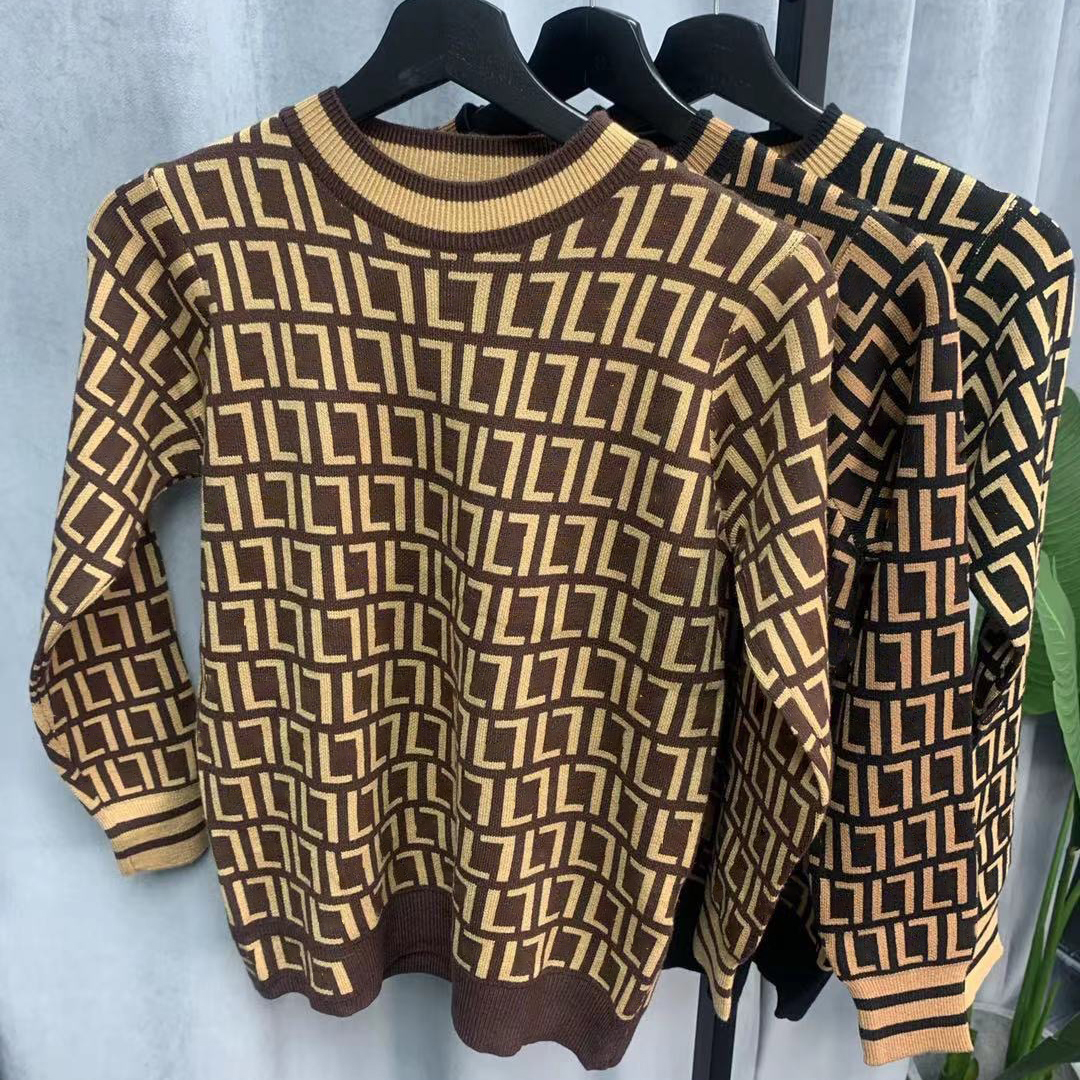 

Designer Sweater Women's Autumn Round neck striped fashion Long Sleeve Women Casual Classic vintage Fashion clothes full letter Luxurious senior
