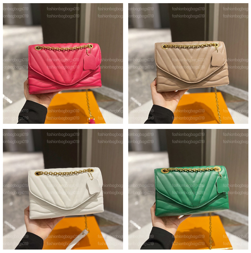 

NEW WAVE CHAIN Bag V shaped Handbag Women Classic vintage Luxury Designers crossbody Single shoulder Pattern Bags M58552
