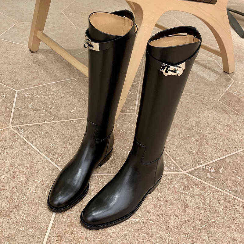

Women's winter boots are below the knee casual medium and high barrel Knight boots are fashionable and sold in the factory, 9001-a3 boots elephant grey