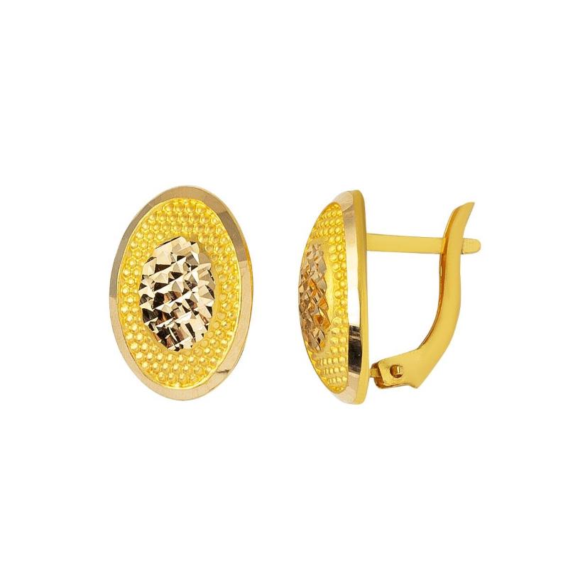 

Clip-on & Screw Back Face 22 Carat Gold Earrings