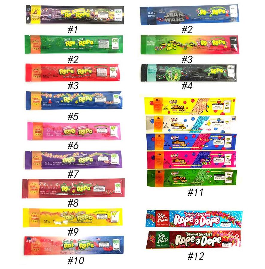 

800mg Millions Rope Bag 20 Types 400mg 420mg 600mg Empty Packaging Bags 500mg Package