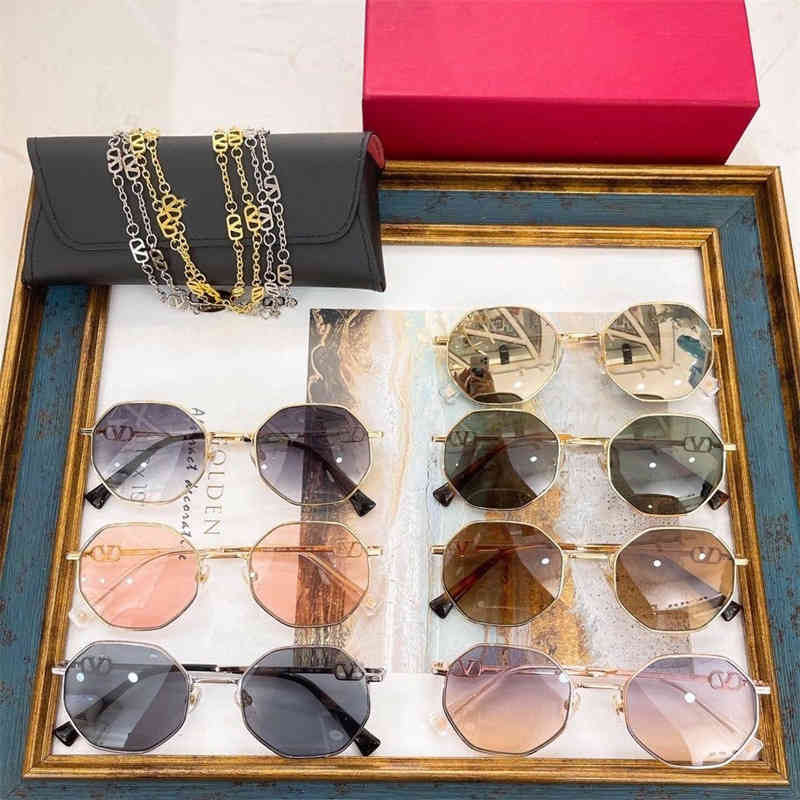 

Sunglasses 21 Warren va2040 small frame metal chain hanging women's personalized fashion sunglasses TMNF