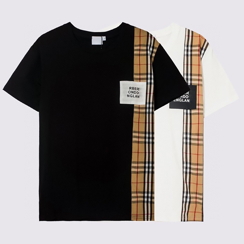 Designers classic Fashion T shirts short sleeves Men women's white letters loose high quality couple casual top 22