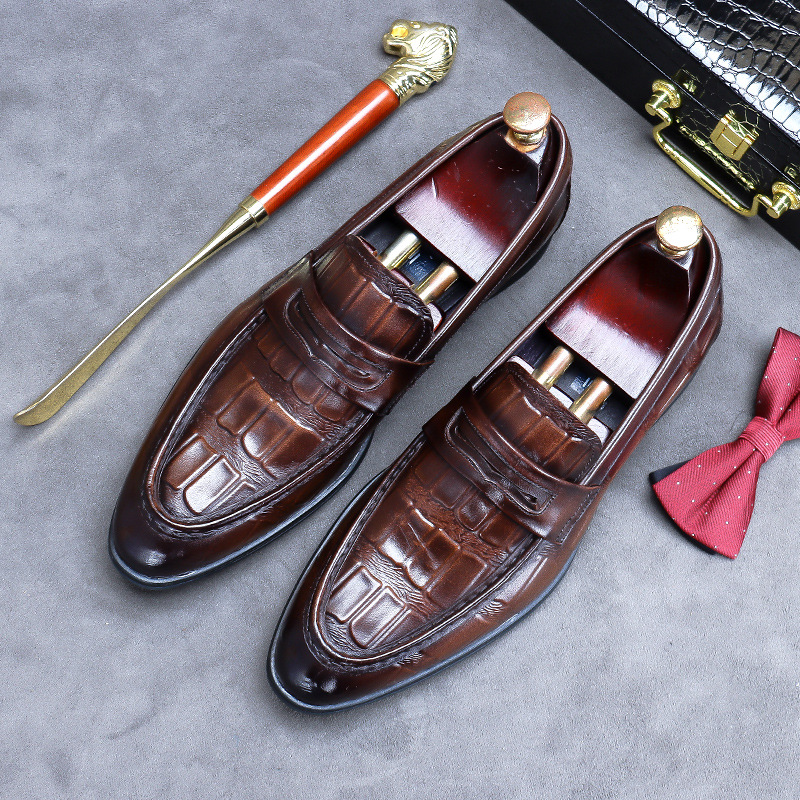 

Brand Designer Men Dress Shoes 2022 Genuine Leather Buckle Monk Strap Brown Black yellow Office Party Formal Mens Oxford Shoes 69518