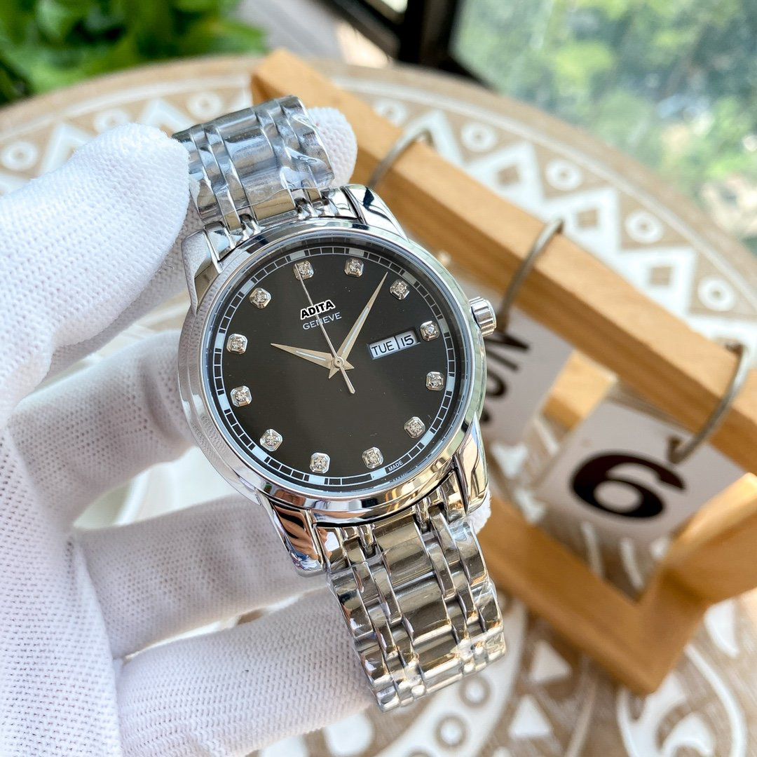

ADITA Top Oyster High Quality classic women and Men for Watch Precision Durable cowhide Stainless Steel sliding clasp Ladies Quartz Diving Ceramic Watch RX00225, Contact me