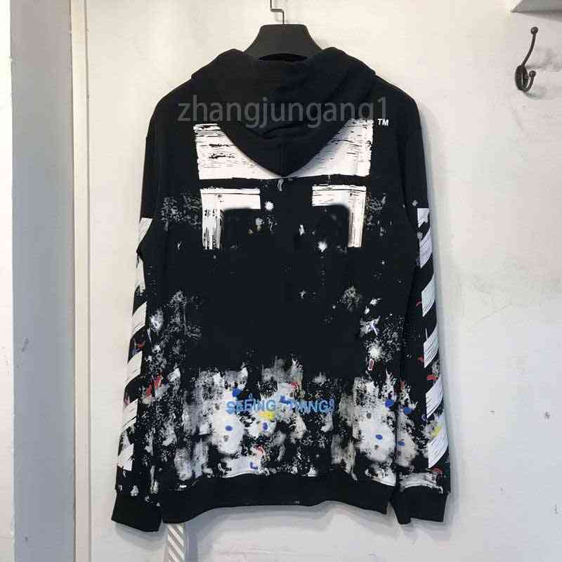 

Designer Offs High Version Sweater Men's Fashion Spring and Autumn Style Lazy Wo Tide Brand Long Sleeve Round Neck Hooded Jacket Hoodies for, 00