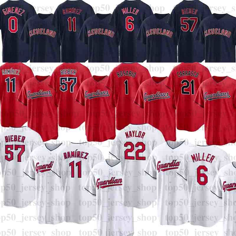 

Cleveland''Guardians''Baseball Jersey Jose Ramirez Shane Bieber Austin Hedges Owen Miller Andres Gimenez Amed Rosario Steven Kwan Myles Straw Franmil Reyes, Custom cool base men jersey