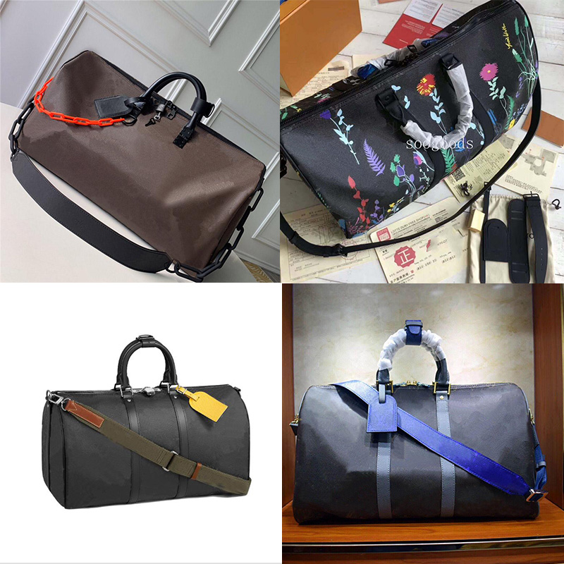

duffle bag BANDOULIERE 2022 mens keepall designer travel weekend bags luggage bag holdall sports tote flower black louies vuitton", I need see other product