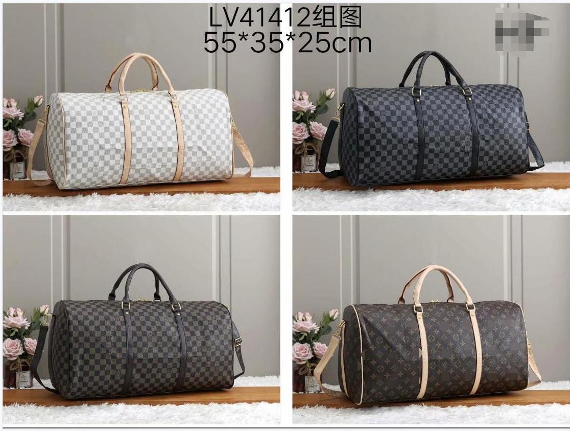 

GGs Louiseity Viutonity LVs New Men Duffle Bag Women Travel Bags Hand Luggage Travel Bags Men Pu Leather Handbags Large CrossBody Bags Totes, 5st black flower