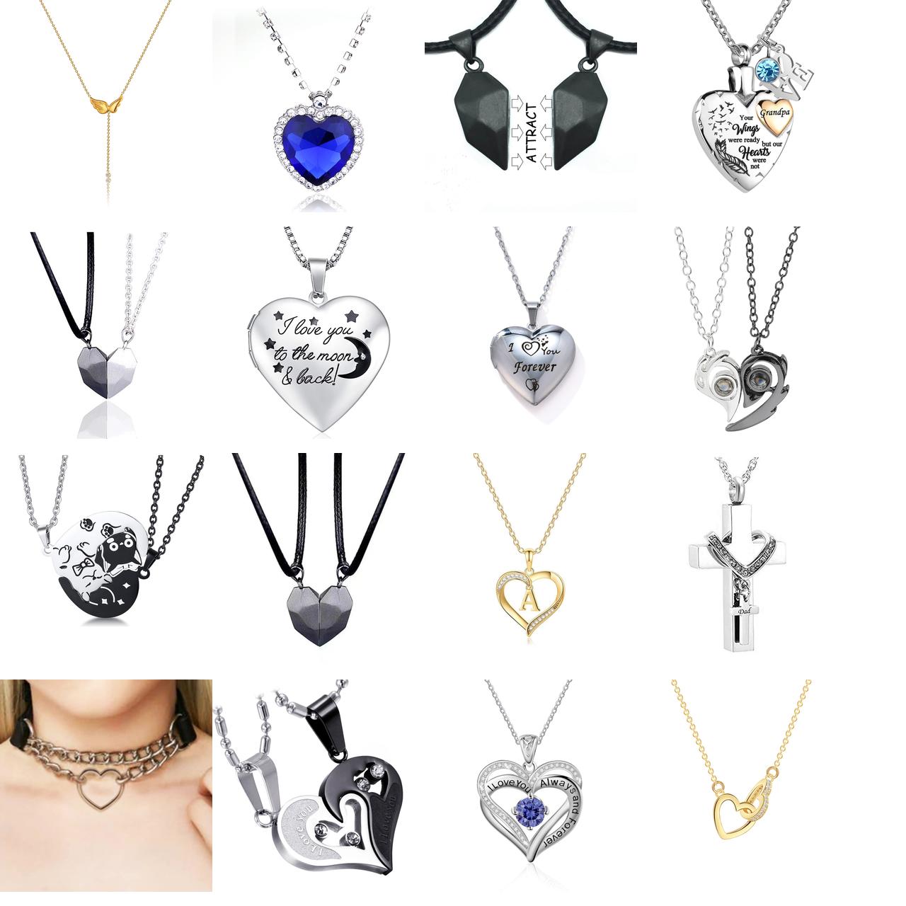 

Pendant Necklaces I Love You Always And Forever Heart Necklace For Women Personalized Simated Birthstones Gift Mother Girl Wife Girlf amZKD