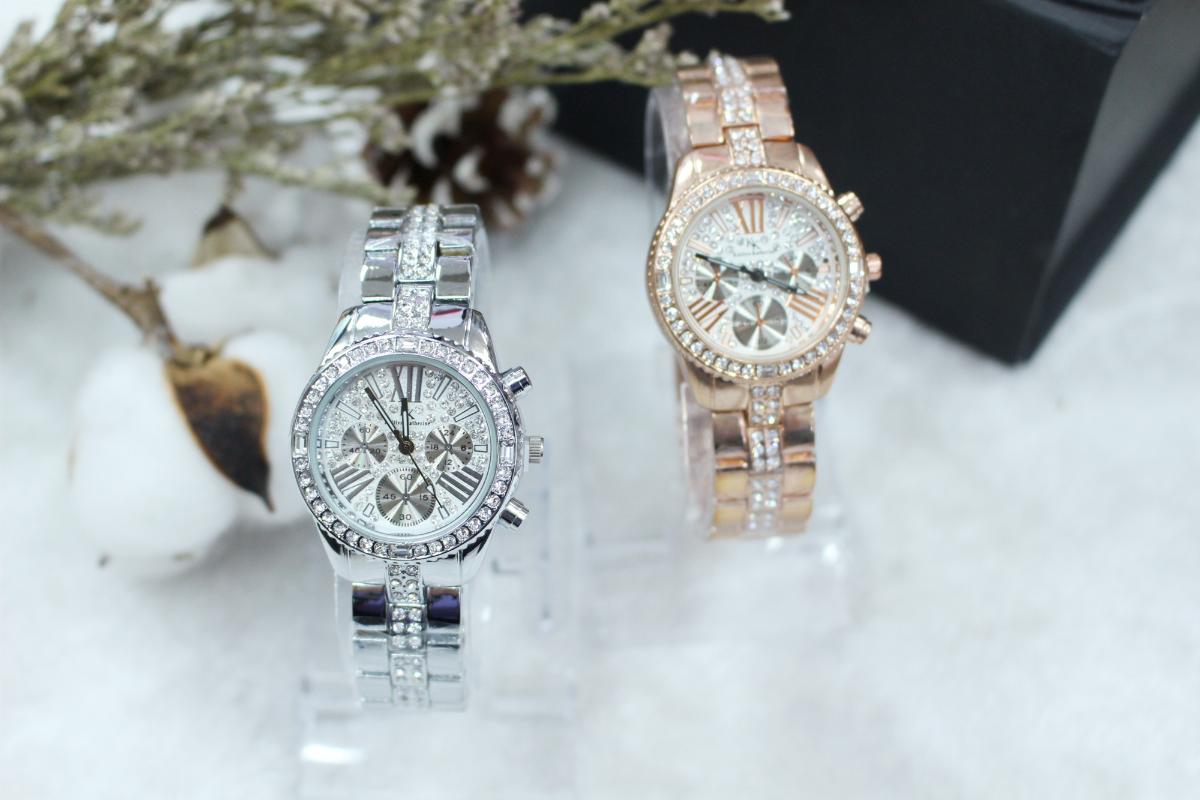 

Wristwatches Ladies Sky Clock Luxury Women Watches Fashion Diamond Female Quartz Relogio Feminino Zegarek Damski 3bar WaterprooWristwatches, Silvery