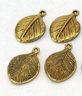 

Tibetan Silver Pendant spacer Leaves Loose Bead Spacer Beads Connectors for DIY Jewelry Making bracelet df4s